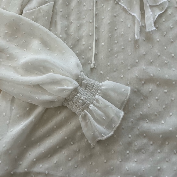 New Look White Ruffled Blouse - Picture 5 of 6